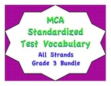 MCA Standardized Test Vocabulary, All Strands Grade 3 Bundle