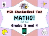 MCA Standardized Test Vocabulary MATHO (Bingo Game)