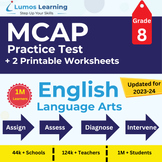 Preview of Online MCAP Practice Tests + Worksheets, Grade 8 ELA - MCAP Test Prep