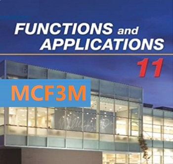 Preview of MCF3M (Nelson) Course Note Lesson Blanks + Quizzes + Tests