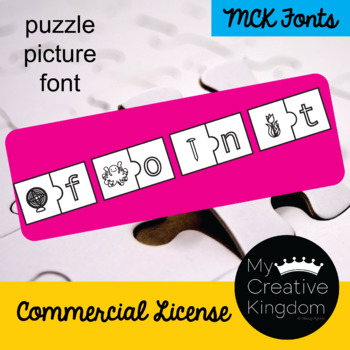 Preview of MCK Puzzle Picture • Commercial Use Font