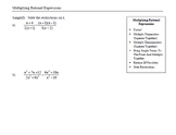 MCR3U Unit 3: Rational Expressions - Full Lessons (NEW 2023-2024)