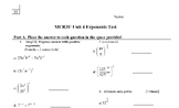 MCR3U Unit Tests and Exam (used 2017-2022)