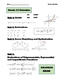 MCV4U, Grade 12 Calculus and Vectors, Book 2 (Lessons, Tes