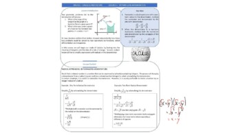 Preview of MCV4U1 All Lesson Answers and Classwork Solutions