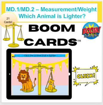 Preview of MD.1/MD.2 – Measurement/Weight  Which Animal is Lighter?