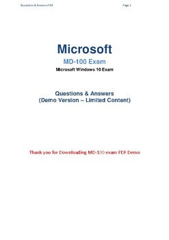 MD-100 Valid Exam Bootcamp