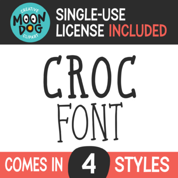 Preview of MD Croc Font - single use license included