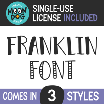 Preview of MD Franklin Font - single use license included