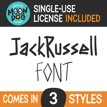 Preview of MD Jack Russell Font - single use license included