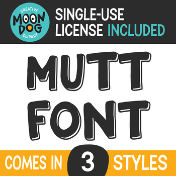 Preview of MD Mutt Font - single use license included