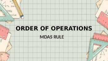 Preview of MDAS RULE