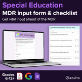 MDR Input Form and Document Checklist – PDF and Google For