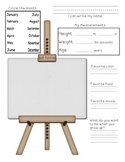 ME, Monthly! Monthly Worksheet to measure height, weight, 