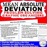 MEAN ABSOLUTE DEVIATION Word Problems with Graphic Organizers