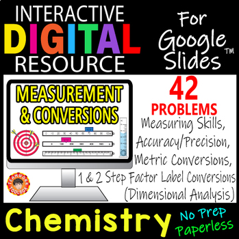 Preview of MEASUREMENT & CONVERSIONS Digital Resource for Google Slides