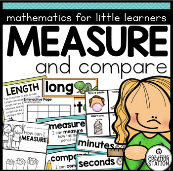 Preview of MEASUREMENT, GRAPHING, TIME AND MONEY | MATH ACTIVITIES FOR PRE-K AND KINDER
