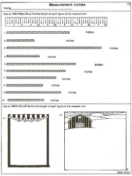 MEASUREMENT: Read a Ruler (20 printable worksheets) by Wilbert Mitchell
