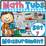 MEASUREMENT Year of Morning Math Tubs or Math Centers Set 7!