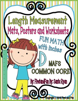 Preview of MEASURING LENGTH & HEIGHT MAT N WORKSHEETS & POSTERS COMMON CORE MAFS ENVISION