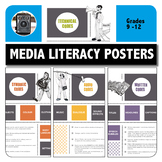 MEDIA LITERACY --  Media Messages Vocabulary - 4 X POSTERS