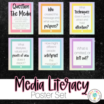 Preview of MEDIA LITERACY BULLETIN BOARD POSTERS 