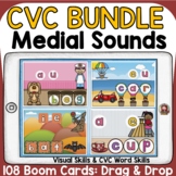 CVC MEDIAL SOUNDS BUNDLE: SHORT VOWELS: BOOM DIGITAL CARDS