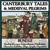 MEDIEVAL PILGRIMS &  CANTERBURY TALES BUNDLE - Comprehensi