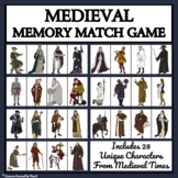 MEDIEVAL TIMES CHARACTERS - MEMORY MATCHING GAME