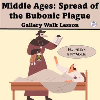 Preview of MEDIEVAL TIMES: Spread of Black Death Bubonic Plague Gallery Walk EDITABLE