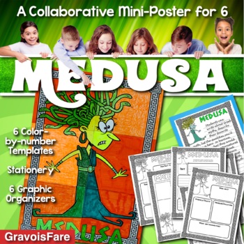 Preview of MEDUSA — Greek Mythology Mini-Poster Project and Graphic Organizers Activity