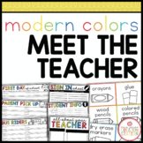 MEET THE TEACHER NIGHT DOCUMENTS FOR BACK TO SCHOOL | MODE