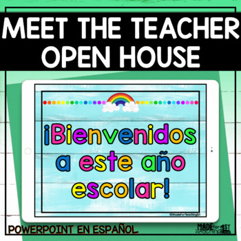 Preview of MEET THE TEACHER| OPEN HOUSE Spanish PowerPoint