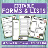 Meet The Teacher Template For Back To School Night | Forms