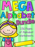 MEGA Alphabet Worksheet Pack - Pre-K Kindergarten