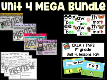Preview of MEGA BUNDLE: ALL UNIT 4 RESOURCES | CKLA skills | TNFS | 1st grade