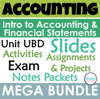 Preview of MEGA BUNDLE Accounting & Financial Statement UBD, NOTES, ACTIVITIES, & MORE