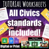 MEGA BUNDLE: Civics Tutorial worksheets for the entire year