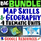 Intro to World Geography, Continents, Map Skills 4 Units |