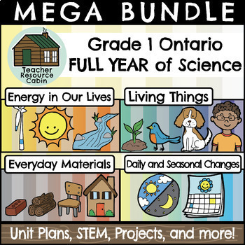 Preview of Grade 1 Ontario Science Mega Bundle (FULL YEAR)