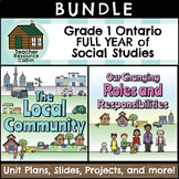 MEGA BUNDLE: Grade 1 Ontario Social Studies Full Units