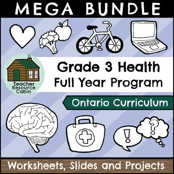 Preview of Grade 3 Ontario Health Mega Bundle (FULL YEAR)