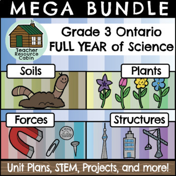 Preview of MEGA BUNDLE: Grade 3 Ontario Science Full Units