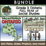 Grade 3 Ontario Social Studies Mega Bundle (FULL YEAR)