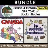 MEGA BUNDLE: Grade 4 Ontario FRENCH Social Studies Full Units