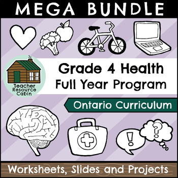 Preview of Grade 4 Ontario Health Mega Bundle (FULL YEAR)