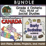 Grade 4 Ontario Social Studies Mega Bundle (FULL YEAR)