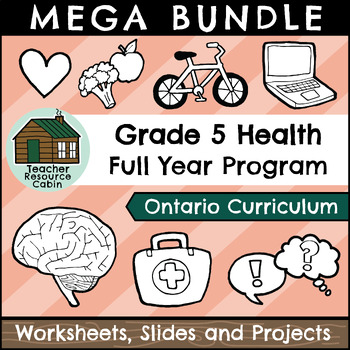 Preview of MEGA BUNDLE: Grade 5 Ontario Health Full Units