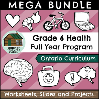 Preview of Grade 6 Ontario Health Mega Bundle (FULL YEAR)