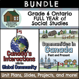 Grade 6 Ontario Social Studies Mega Bundle (FULL YEAR)